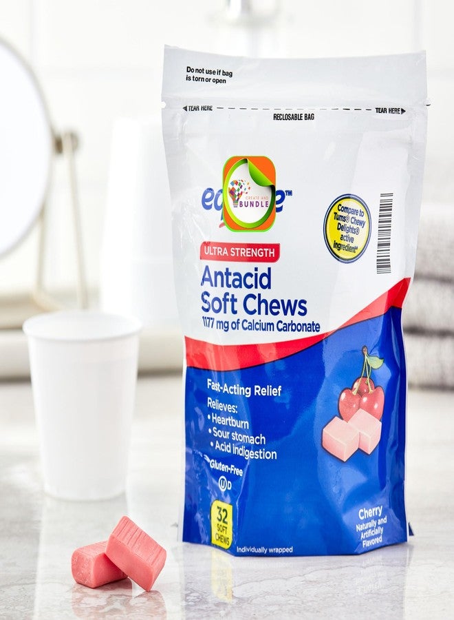 Create and Bundle Equate Ultra Strength Antacid Soft Chews, Cherry, Vegan Chewable Gummies, No Gelatine + Create Sticker - Image 2